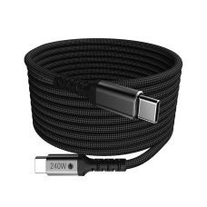 USB-C Cable, 1M - 240W Fast Charger, iPhone 16, MacBook, Galaxy S24, Durable TPE, PD Charging 